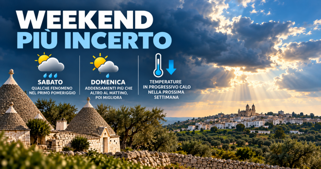 Weekend più incerto