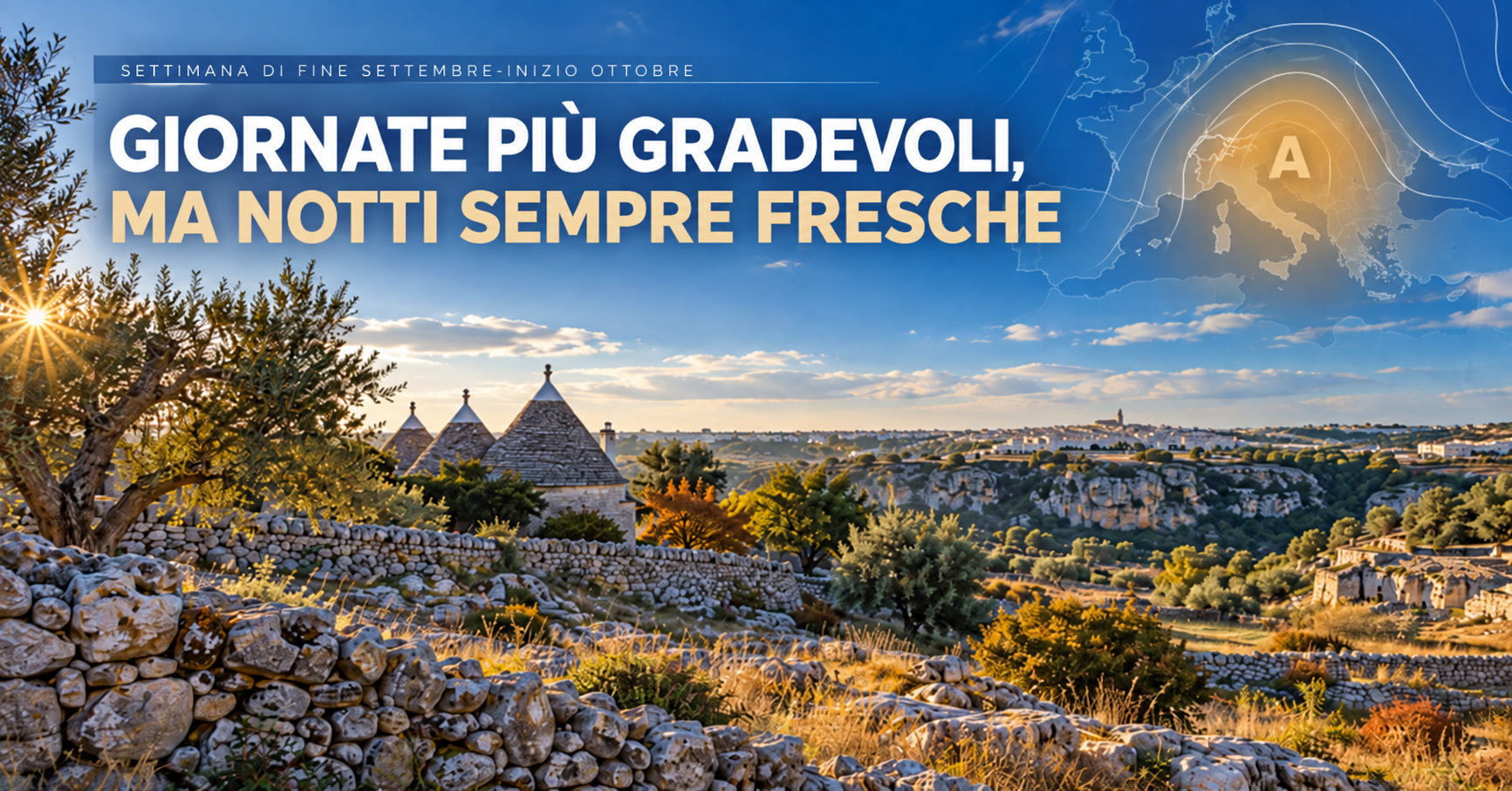 Autunno giornate più gradevoli