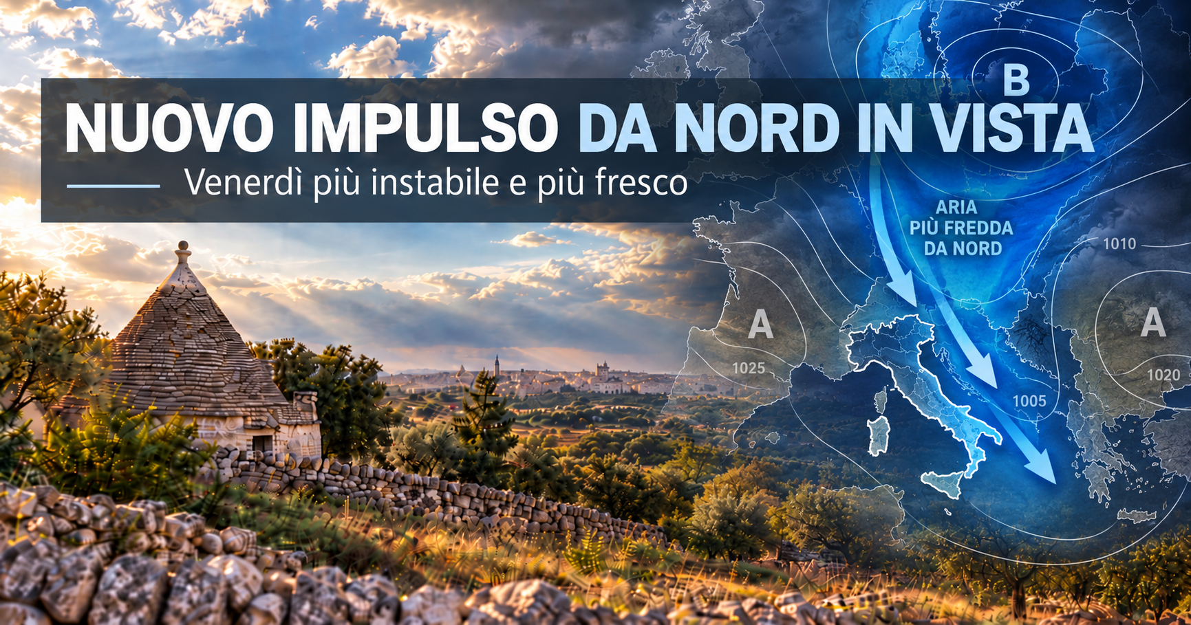 Nuovo impulso da nord in vista