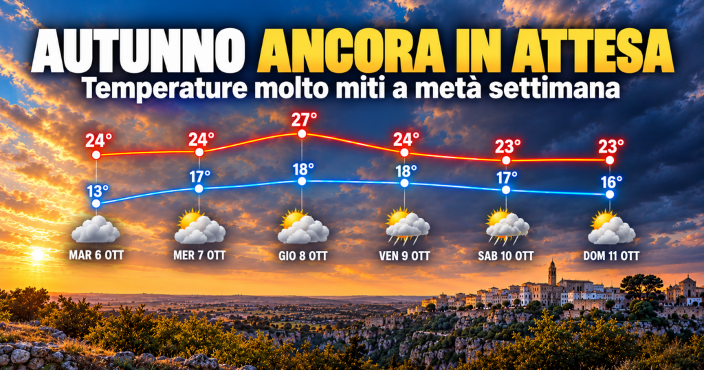 Autunno ancora lontano per la Puglia