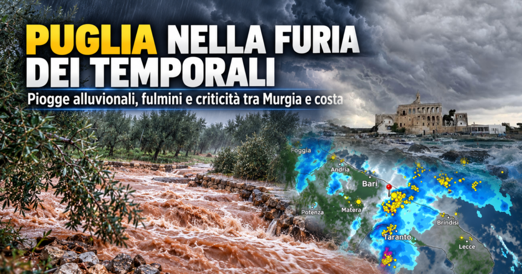 Puglia nella furia dei temporali