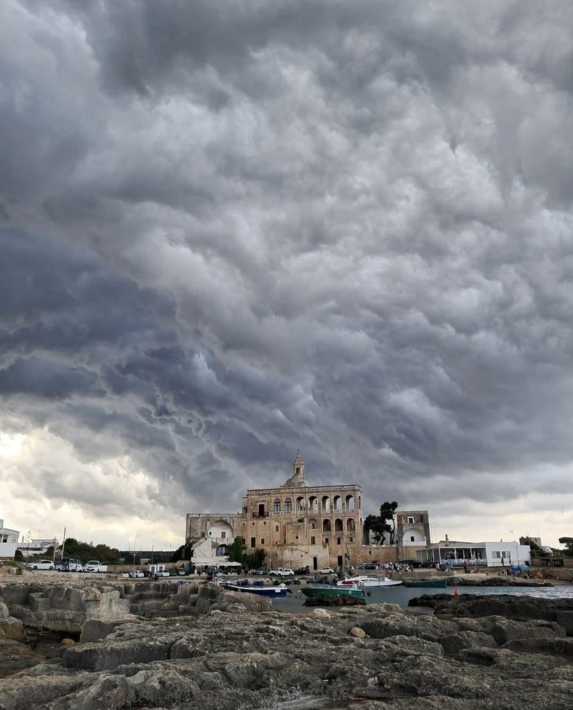 S. Vito, Polignano a mare. Il cielo poco prima dell'arrivo del temporale